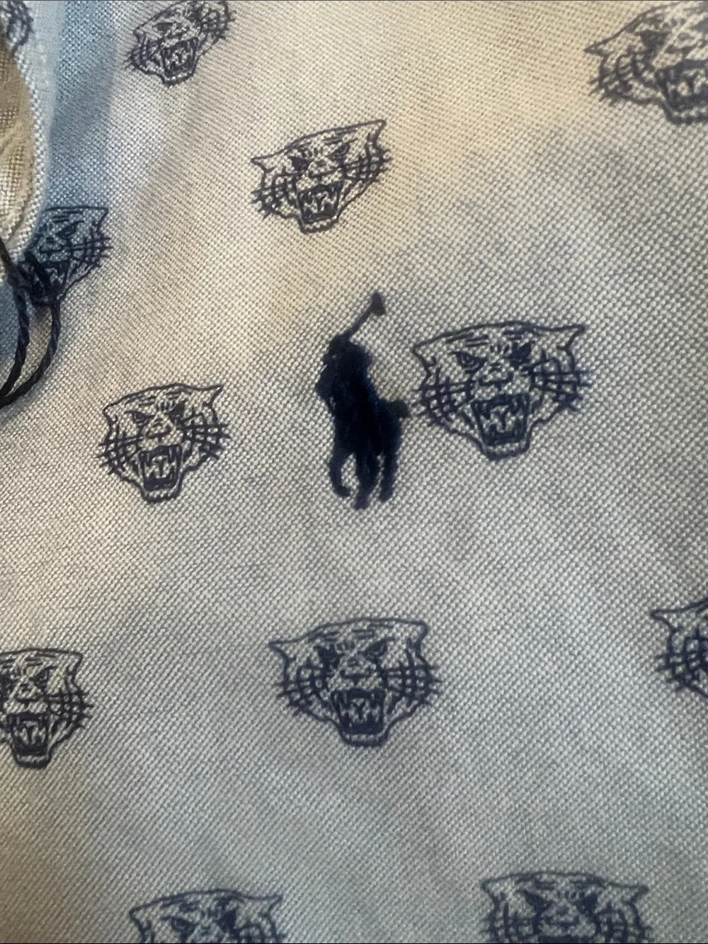 Polo by Ralph Lauren Light Blue Tiger Micro Printed Button-Down Oxford  Shirt